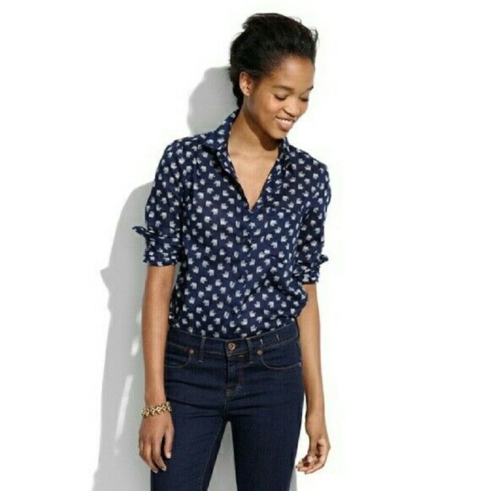 🐘Madewell Elephant Perfect Buttondown Shirt XS